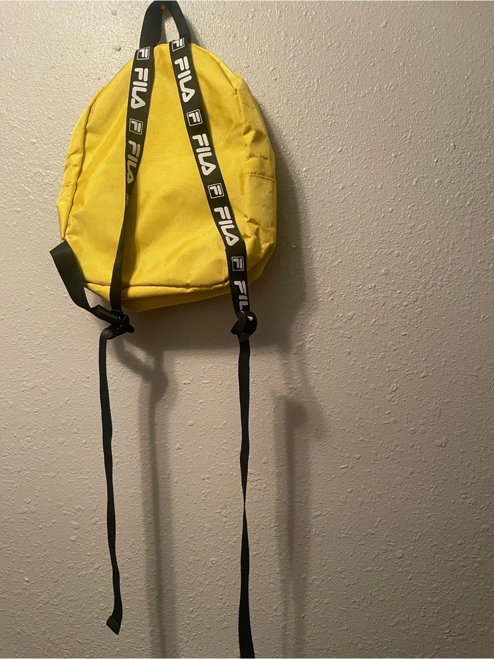 FILS Yellow Men's Backpack with White Zippers